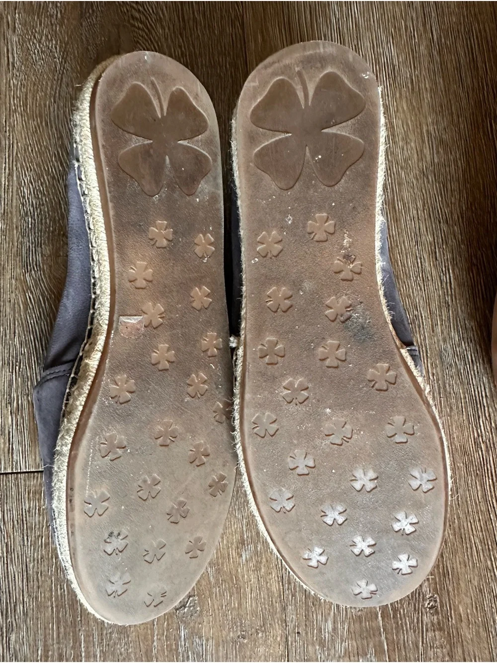 Lucky Brand Women's Gray Suede Espadrille Slip-Ons